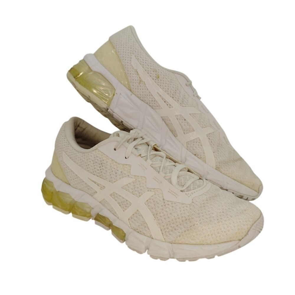 Asics Gel Quantum 180 Womens Pre-owned Triple White Running Sneakers - sz. 6 1/2